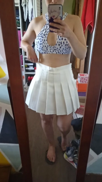 Soft girl E-girl Y2K High Waist Pleated Skirt photo review