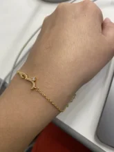Pulsera de oro de acero inoxidable para mujer, joyería Bohemia islámica árabe, cadena de mano saudita, pulsera con estilo, regalo de Navidad