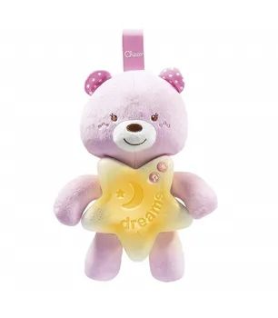 

PANEL CRIB TEDDY BEAR GOOD NIGHT PINK