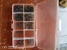 Caja de almacenamiento con bolsillos para señuelos de pesca, caja de 10 compartimentos para cebos de pesca, transparente, cuadrada