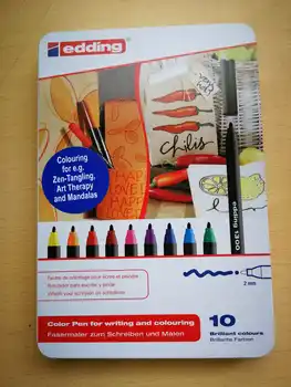

Set of markers for writing and drawing, 10 colors in a set, metalic