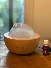 Aroma Diffuser Humidifier Aromatherapy-Machine Wooden Waterless-Off Household Spray Night-Light