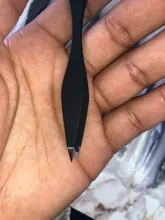 Pinzas de doble punta para cejas, 1 Uds., pinzas antiestáticas para extensión de pestañas, rizador, herramientas de maquillaje de belleza, envío directo