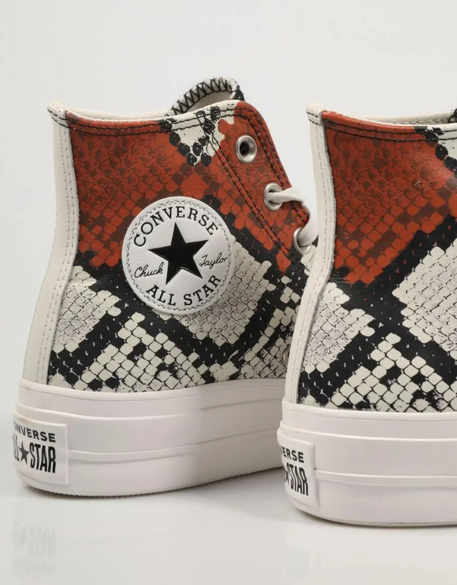 Zapatillas Converse Chuck Taylor Serpiente Plataforma Animal Print Platform  76544 Leather Piel 2022 - AliExpress Calzado