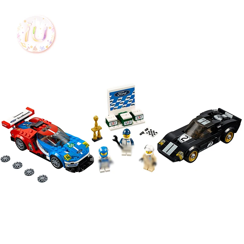 

Bela 10780 Technic 2016 GT & 1966 GT40 Racing Car Building Blocks Birthday Gifts Educational Toys For Children Compatible 75881