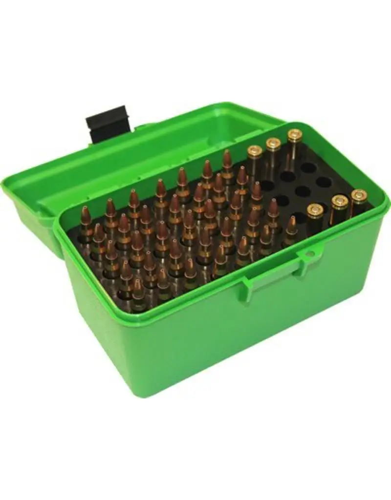 Бокс с ручкой MTM Deluxe Flip-Top Ammo Box with Handle 264 Winchester Magnum to 458 Win Mag 50-Round H50-R-MAG-10 |