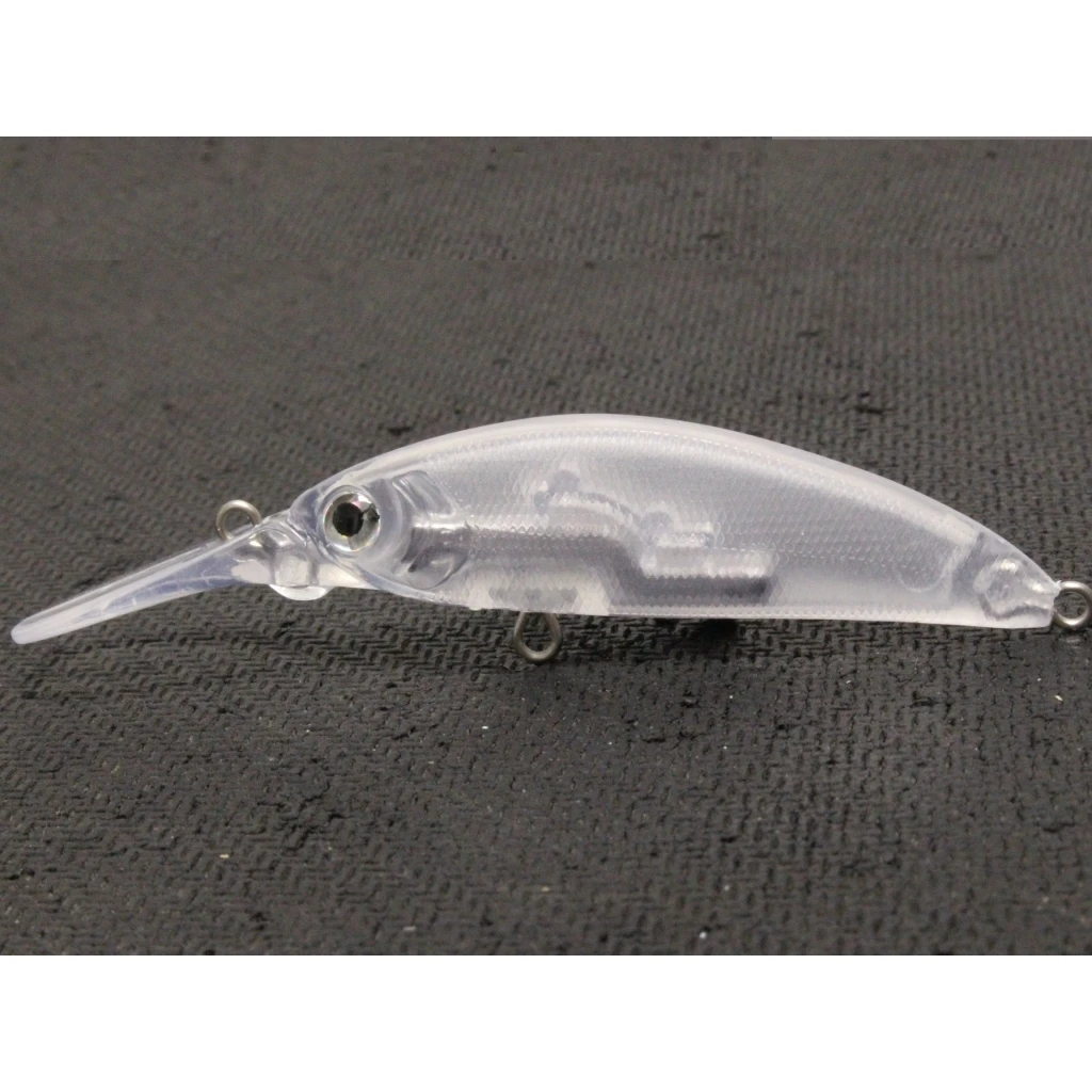 wLure Lightweight Tiny Sinking Minnow Unpainted Transparent Blank Lure with  Random Color Eyes for Customize Painting UPM823