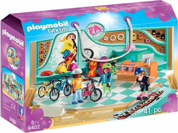 

Playmobil 9402 bicycle and Skate shop toy articles created Manual