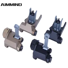 Тактический KAC стиль 300 м откидной складной Железный прицел передний задний прицел для страйкбола охота