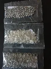 200 unids/lote 3 4 5 6 8 mm saltar anillos accesorios de bricolaje resultados trabillas individuales conectores de anillos partidos para la fabricación de la joyería