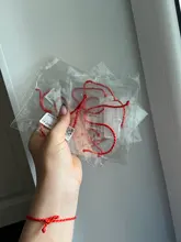 Pulsera de hilo rojo Unisex, para parejas, amigos, la suerte, regalos, joyería hecha a mano, 10 Uds.