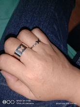 Punk Simple estilo amantes anillo mariposa abertura creativa de las mujeres de plata de oro Color 2-regalos de joyería y anillos para buenos amigos