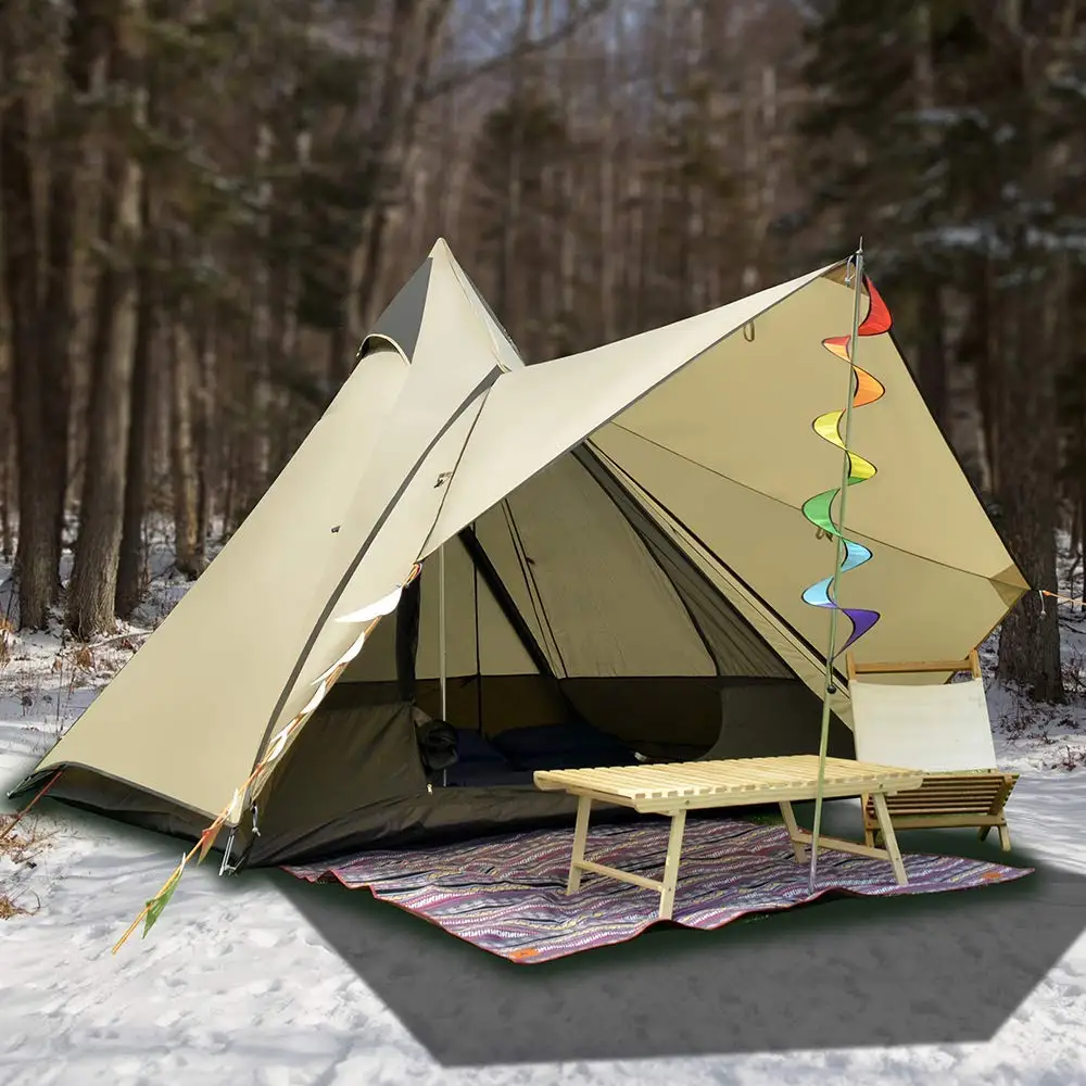 12'x10'x8'Dome кемпинговая палатка 5-6 человек 4 сезона двухслойные водонепроницаемые анти-УФ ветронепроницаемые палатки Семейные уличные кемпинговые палатки