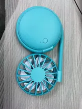 Ventilador de aire frío portátil para el hogar y la Oficina, miniventilador deportivo recargable con USB, manos libres para colgar en el cuello, 3 velocidades, ajustable