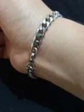 Pulsera de acero inoxidable para hombres y mujeres, pulseras de cadena de eslabones cubanos, Color dorado y plateado, joyería de moda al por mayor KBB10