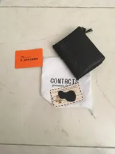 Cartera de piel auténtica para mujer, billetera biplegable, tarjetero de identificación rojo, monedero con doble cremallera, pequeño, 2021