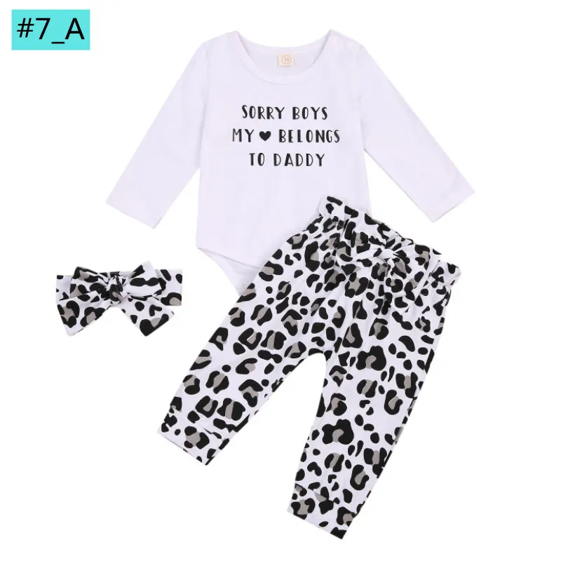 Baby Clothing Set cheap 3PCS Newborn Baby Girls Sets Flower Letter Printed Romper + Flower Pants + Cute Leggings Hat Outfits Clothes Set Spring Autumn sun baby clothing set Baby Clothing Set