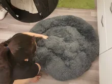 Cama de perro caliente de lana ronda perro perrera casa larga felpa invierno mascotas camas para perros medianos grandes perros gatos cojín del sofá suave esteras