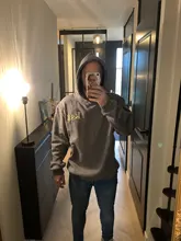 Sudadera con estampado de letras para hombre, abrigo masculino con capucha, de estilo Hip Ho, Kanye West, Stranger Things, con diseño de letras de estilo graffiti, suéter de algodón de vellón harajuku