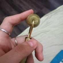 Gua Sha-masajeador de piedra Jade para cara, rodillo de Jade verde para estiramiento Facial, antiarrugas, 2/1 Uds.