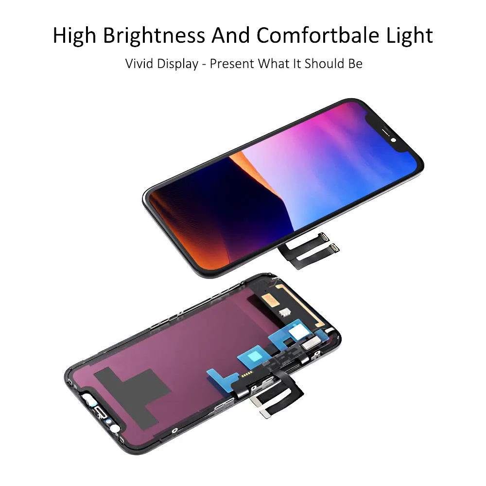 Ori For iPhone X XS XR XS Max 11 Pro XDR OLED OEM Liquid Retina IPS LCD Display Touch Screen Digitizer Assembly Replacement