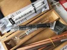 Juego de bocetos de lápiz profesional, Kit de dibujo, bolsas de lápices de madera para pintor, escuela, estudiantes, suministros de dibujo artístico