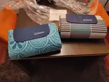 Manta de pícnic grande, 200cm x 200cm, Floral, al aire libre, para playa, plegable, gruesa