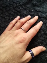 JIOROMY-Anillos finos de 2mm para mujer, joyería para hombre, negro, plata, rosa de Color dorado, acero inoxidable, elegante, cola de fiesta