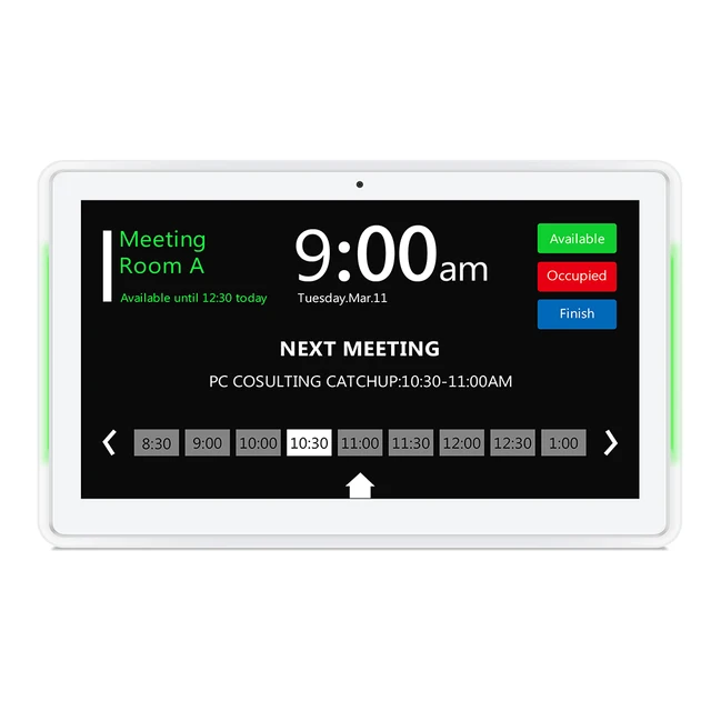 Tableta pc montada en la pared Android 10,1 PoE de 8,1 pulgadas con barras LED para la sala de reuniones de conferencias Pantalla de horario código abierto, enraizada|Equipos de escritorio| - Tableta pc montada en la pared Android 10,1 PoE de 8,1 pulgadas con barras LED para la sala de reuniones de conferencias Pantalla de horario código abierto, enraizada|Equipos de escritorio| -