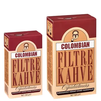 

Kurukahveci Mehmet Efendi Colombian Filter Coffee Espresso 250 gr 500 gr Turkish Turkey Coffee, Moca Pot Coffee Accessories