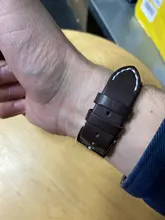 Correas de reloj de cuero de liberación rápida, banda de reloj inteligente informal de 18mm, 20mm, 22m y 24mm, pulsera suave mate