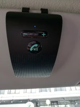 Kit de altavoces manos libres con Bluetooth 5,0, visera solar, adaptador de música inalámbrico, altavoz con soporte para Control por voz Siri para IPhone