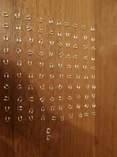 Protectores de alambre de 100x4mm, accesorios de forma de U, cierres, conector para fabricación de joyas, 4,5 unids/lote