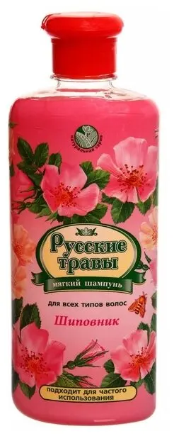 РУССКИЕ ТРАВЫ Шампунь Шиповник 350мл|Шампуни| |