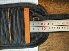 Geoeon-pulsera magnética multifunción de tela Oxford, bolsa de herramientas portátil, herramienta de muñeca para electricista, varias herramientas de fijación, D35