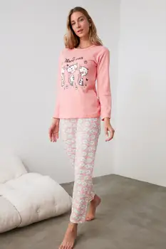 

Trendyol Printed Knitted Pajamas Set THMAW21PT0703
