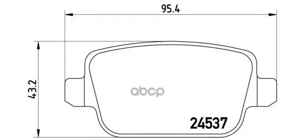Колодки Тормозные Ford Galaxy/Mondeo/S-Max/Volvo S80/Xc70/Freelander 06- Задние Brembo P24075 Brembo арт. P24075