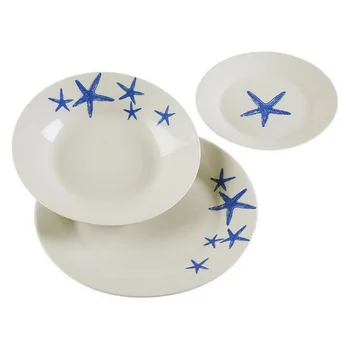 

Dinnerware Set Blue Sea Porcelain (18 Pieces)