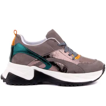 

Pierre Cardin-Women Casual Sneakers Spring Autumn Sneakers Breathable Women Shoes Lace Up Female Boots Comrfortable Platform Shoes Women