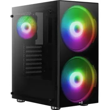

AEROCOOL Python (RGB) Black (tempered glass)-Case without power supply-ATX Form