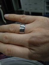 Anillo giratorio de 6/8mm inox para hombre, accesorio antiestrés, alianza de boda clásica de acero inoxidable, joyas deportivas informales