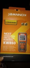 2-Car-Scanner Car-Tools ODB2 OBD Konnwei Kw850 Multi-Languages for Cars