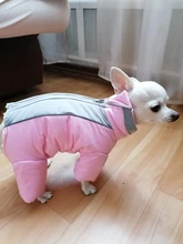 Winter Overalls for Dogs Warm Waterproof Pet Jumpsuit Trousers Male/ Female Dog Reflective