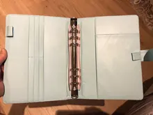 Carpeta de archivos recargable para Notebook, funda para Bloc de notas, carpeta de cuero, suministros de oficina, novedad