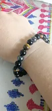 1 unidad de hematita magnética de ojo de tigre, pulsera de cuentas para parejas, imán para el cuidado de la salud para hombres y mujeres, joyería para ayudar a perder peso