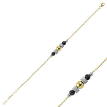 Серебряный 925 пробы браслет с кубическим цирконием