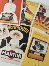 Juego de tarjetas de memoria de estilo clásico, póster famoso Vintage, tarjetas de felicitación, regalo de Año Nuevo, 32 unids/lote