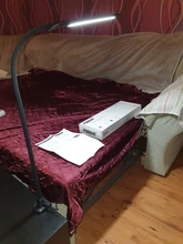Table-Lamp Led-Light Touch-Dimming Reading Flexible Gooseneck Long-Arm Bedroom 3-Color-Modes