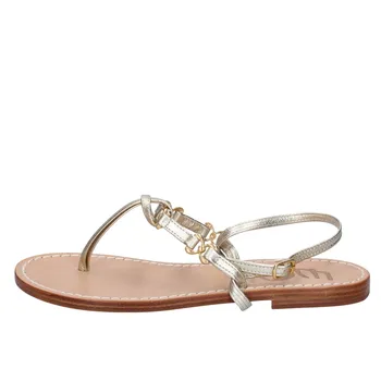 

EDDY DANIELE sandals women leather silver