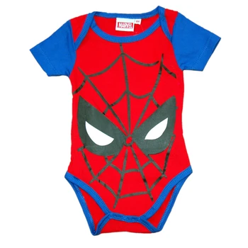 

Spider-Man Spider Man Marvel-Body baby short sleeve cotton red and blue-economic gift geek just born